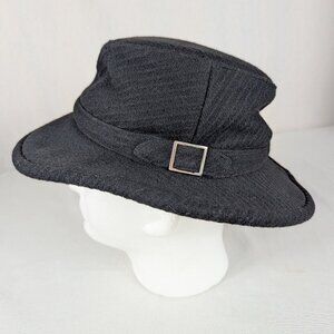 The Tilley Winter Hat Endurables Wool Tweed Toasty Cozy Striped Black Unisex 7